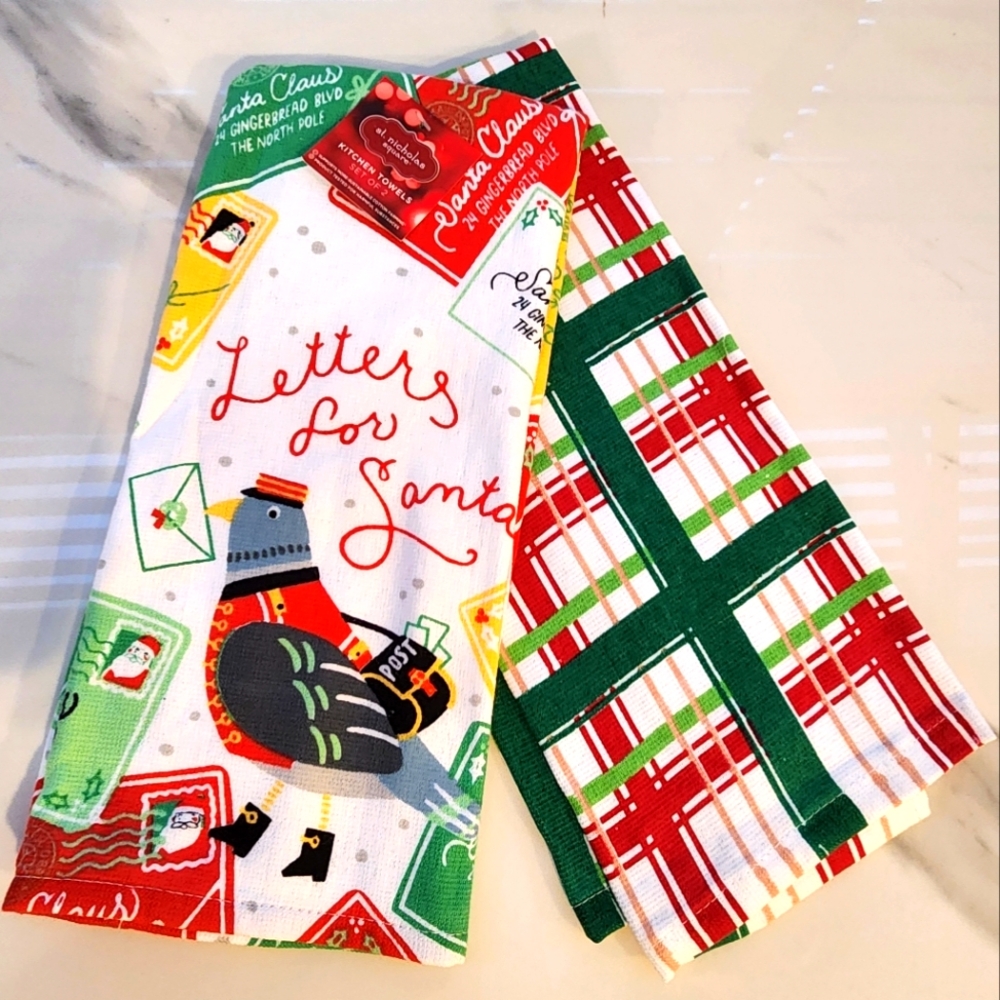 St. Nicholas Square Letters to Santa Kitchen Towel **Last Chance**